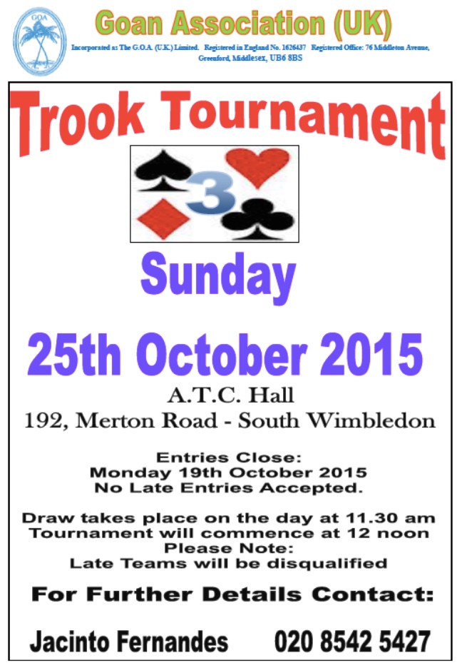  G.O.A. TROOK TOURNAMENT 